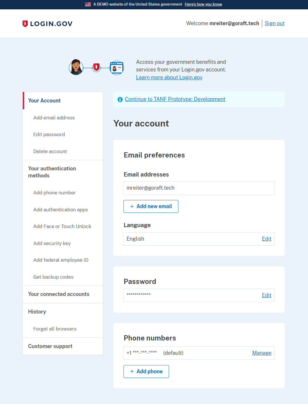 TDP Managing Your Account